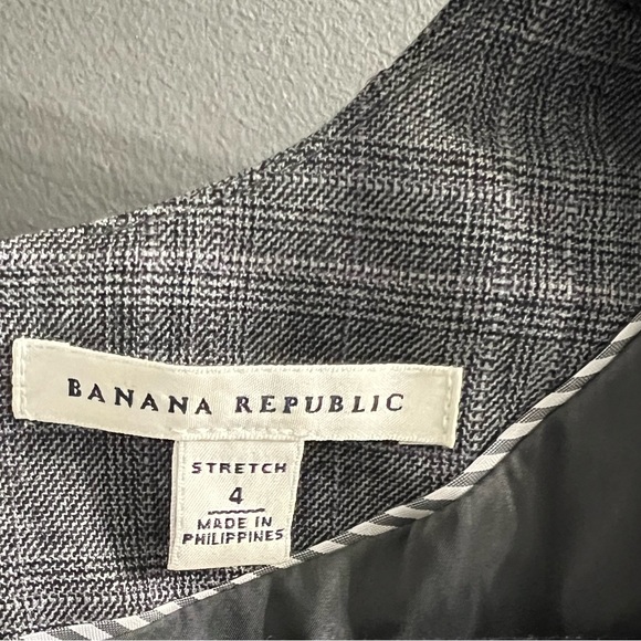 Banana Republic Plaid Belted Dress Size 4 - Picture 3 of 5